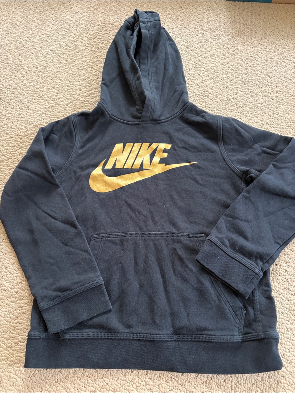 Nike youth size medium Hoodie with Gold Swoosh